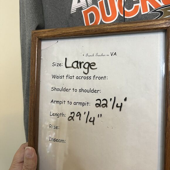 Reebok Jacket Mens Large NHL Anaheim Ducks Hooded Full Zip Center Ice Hockey - Picture 7 of 7